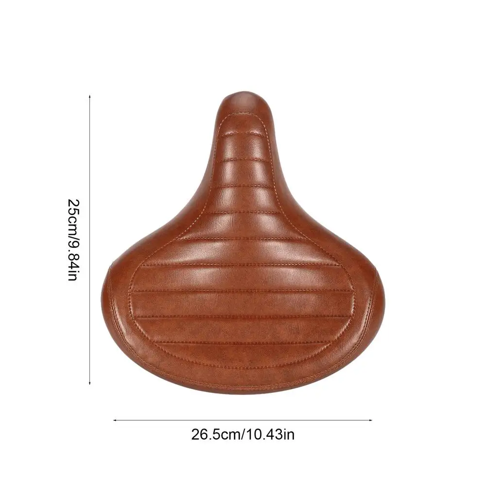 Retro Bike Seat Vintage Saddle Seat for Bicycles Highly Reboud Bicycle Saddles with Shock Absorption for Folding Bikes Mountain