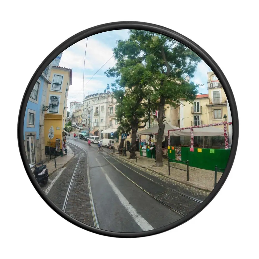 Lightweight anti-theft convex mirror 16cm supermarket monitor road wide-angle view corner mirror garage reversing mirror