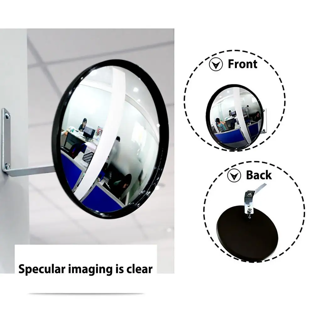 Lightweight anti-theft convex mirror 16cm supermarket monitor road wide-angle view corner mirror garage reversing mirror