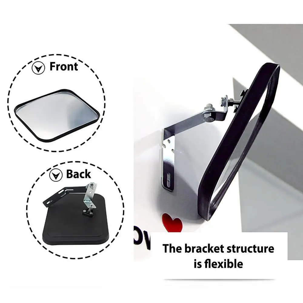 Lightweight anti-theft convex mirror 16cm supermarket monitor road wide-angle view corner mirror garage reversing mirror