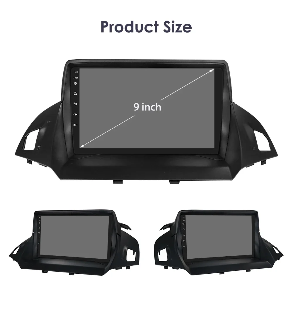 Hizpo 2 Din Android 13 For Ford Kuga 2 Escape 2013 - 2017 Car Radio Multimedia Video Player Navigation GPS 4G Carplay Stereo RDS