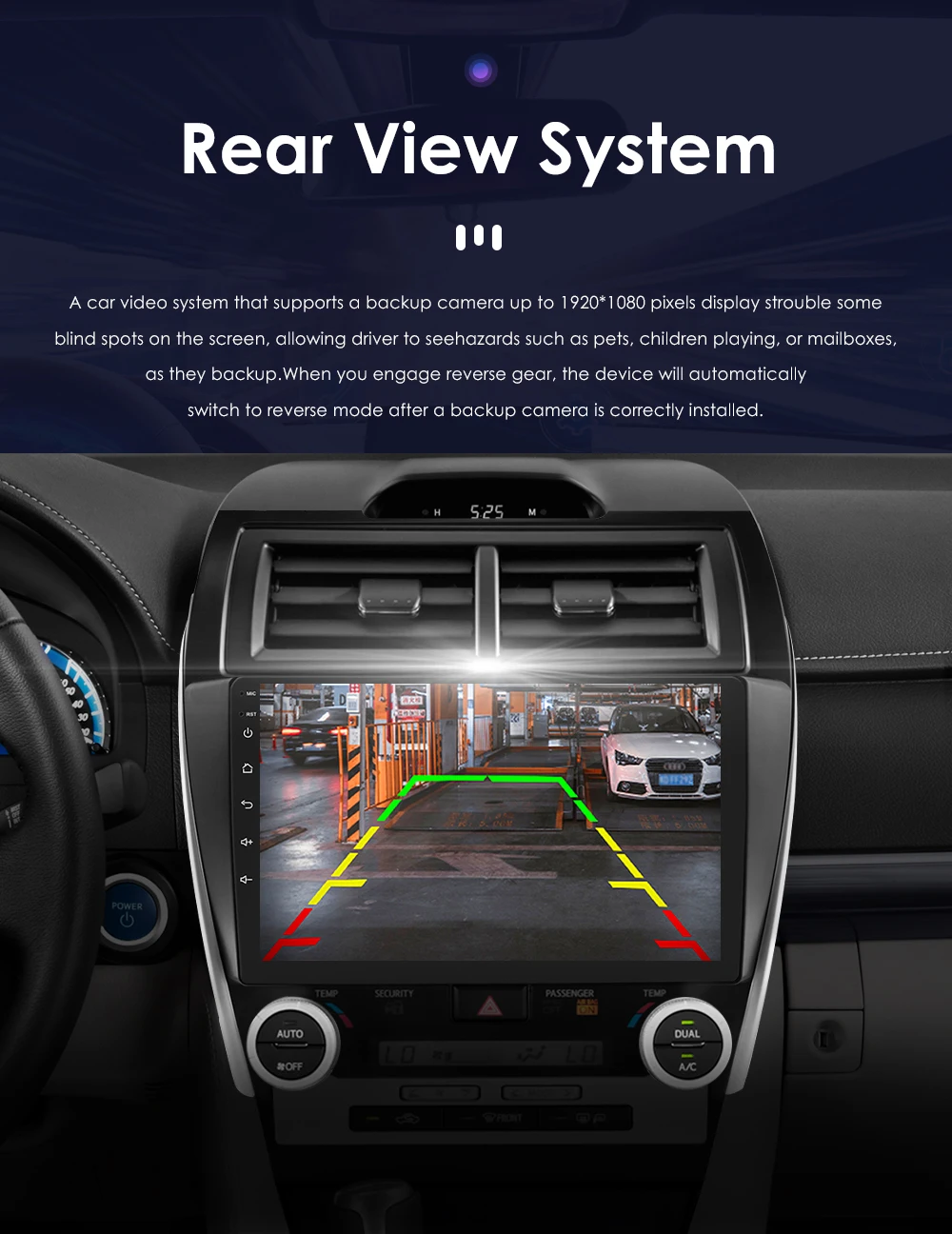 Hizpo 10.1" For TOYOTA Camry 2012 2013 2014 US Version Car Radio Multimedia Player Navigation Wireless CarPlay Android 13 7862