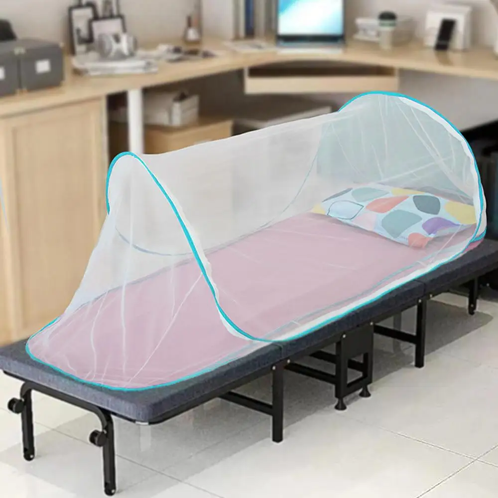 Folding Bed Tent Portable Outdoor Hiking Travel Mosquito Net Tent Indoor Accessories Single Bed Mesh Tent Camping Fly Net Tent
