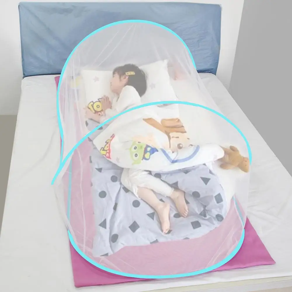 Folding Bed Tent Portable Outdoor Hiking Travel Mosquito Net Tent Indoor Accessories Single Bed Mesh Tent Camping Fly Net Tent