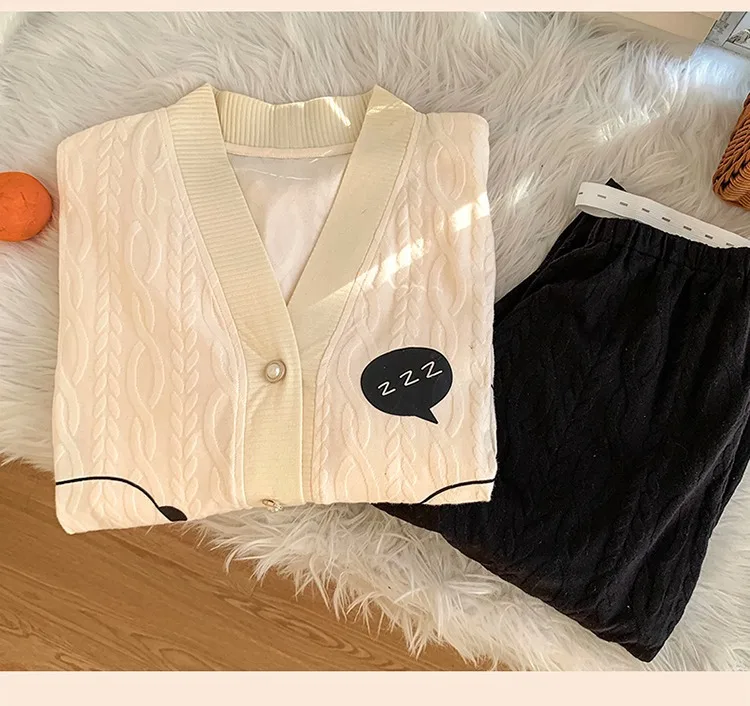 Woman Spring and Autumn Nursing Nursing Cotton Maternity Wear Summer Thin Postpartum Pregnant Women Pajamas Home Clothing Set