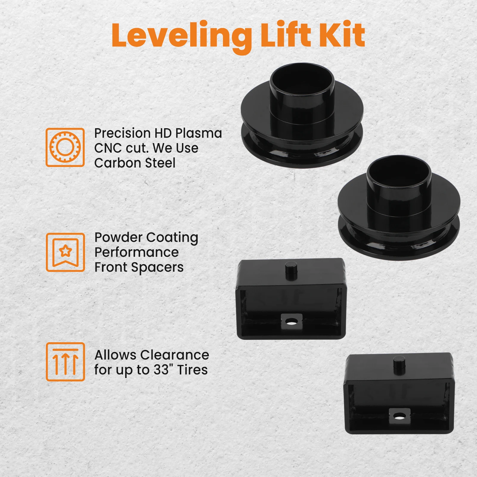 3" Front + Rear Leveling Lift Kit for Dodge Ram 1500 2500 3500 2WD 94-13 Steel