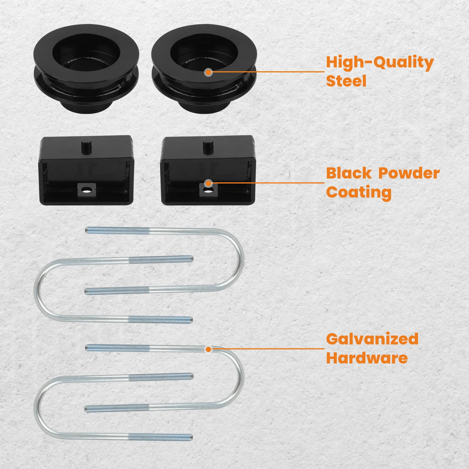 3" Front + Rear Leveling Lift Kit for Dodge Ram 1500 2500 3500 2WD 94-13 Steel