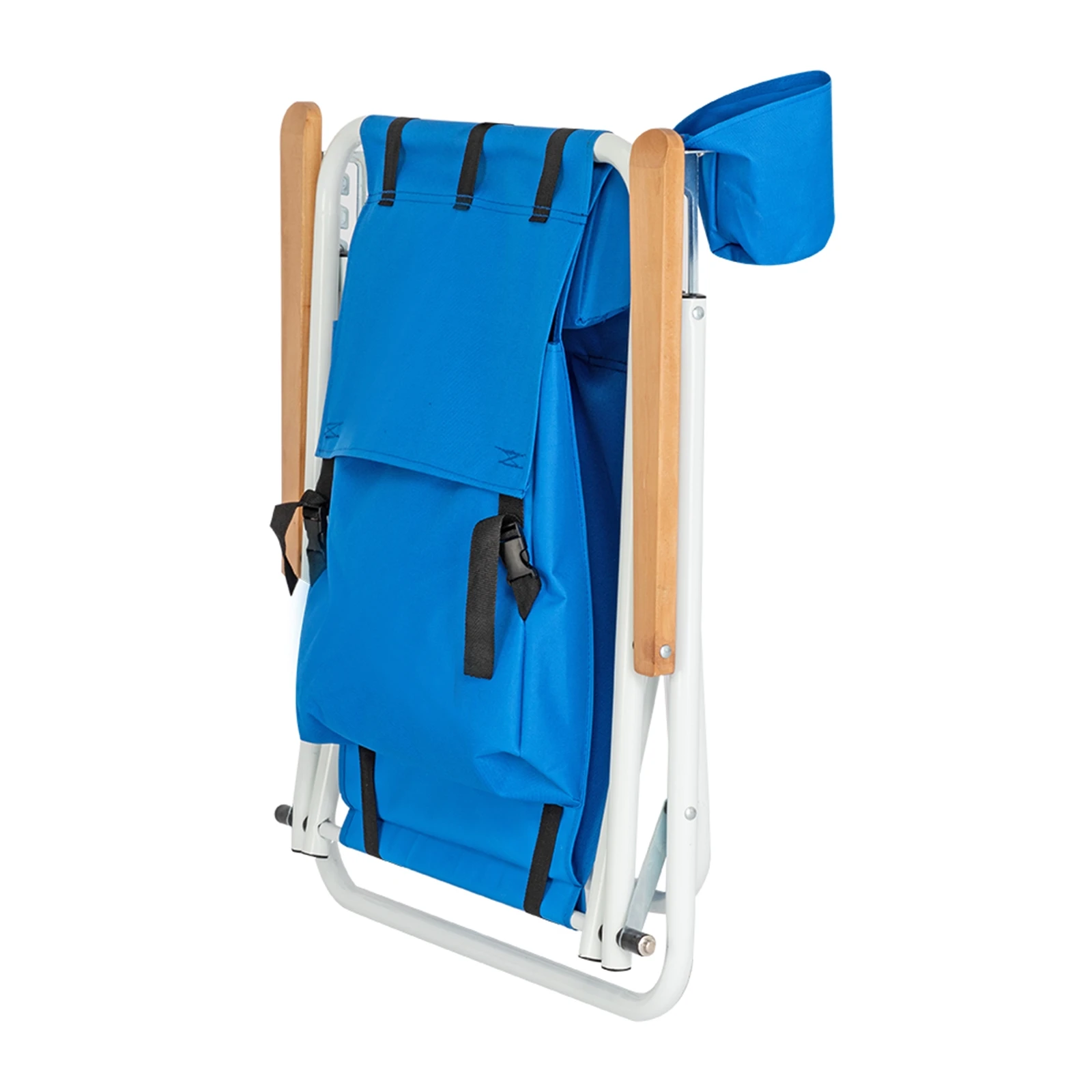 Beach Chair USA free shipping Blue Adjustable Headrest Portable High Strength Folded Beach Chair