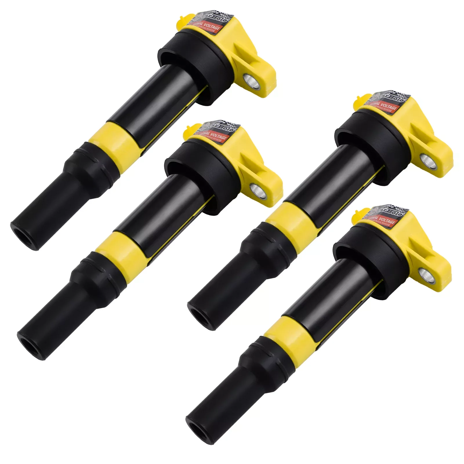 Carbole 4 Ignition Coil And Platinum Spark Plug for Kia Soul Forte Hyundai Elantra UF651