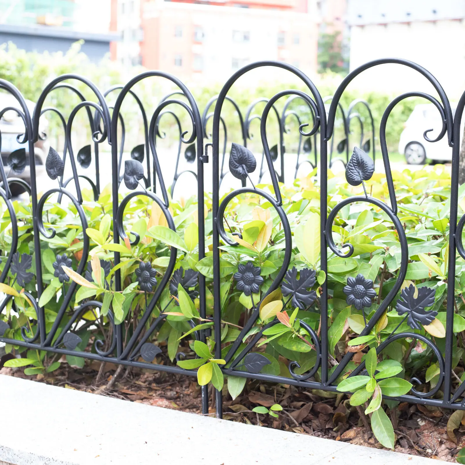 5PCS Decorative Garden Fence Outdoor Garden Balcony Patio Lawn Landscape Fences