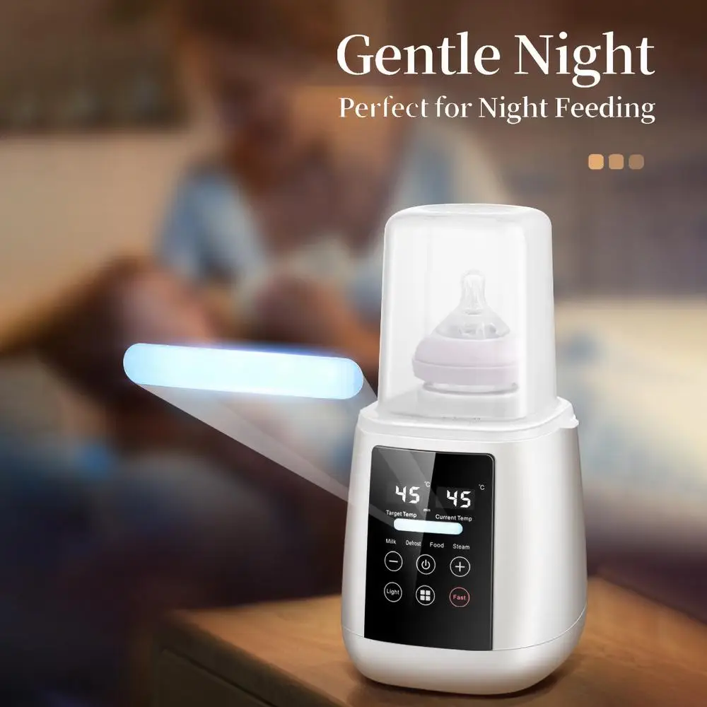 Baby Bottle Warmer Baby Milk Warmer Automatic Shutdown Breastmilk Heater Baby Food Heater Safe & Fast Feeding Bottle Warmer For