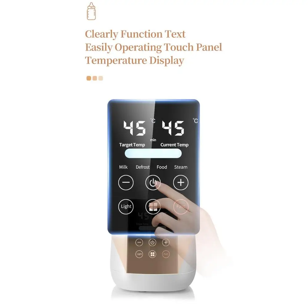 Baby Bottle Warmer Baby Milk Warmer Automatic Shutdown Breastmilk Heater Baby Food Heater Safe & Fast Feeding Bottle Warmer For