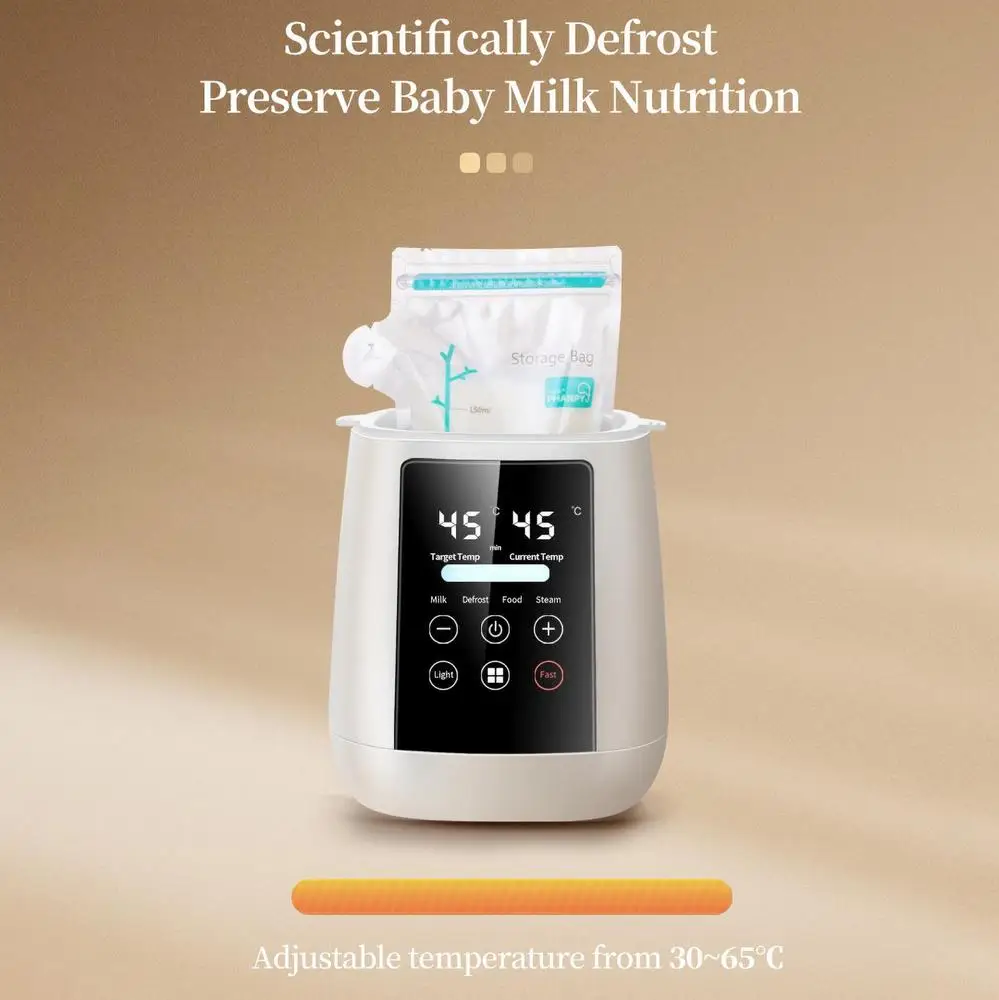 Baby Bottle Warmer Baby Milk Warmer Automatic Shutdown Breastmilk Heater Baby Food Heater Safe & Fast Feeding Bottle Warmer For