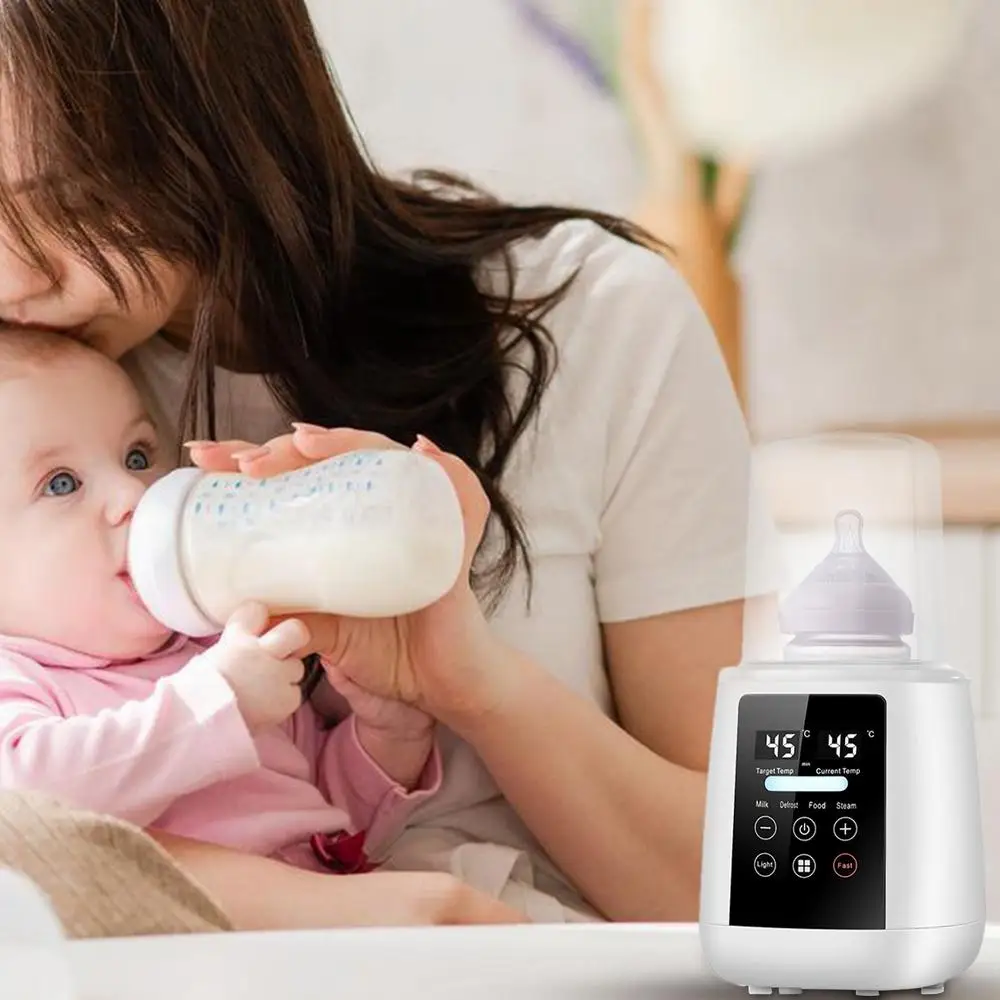 Baby Bottle Warmer Baby Milk Warmer Automatic Shutdown Breastmilk Heater Baby Food Heater Safe & Fast Feeding Bottle Warmer For