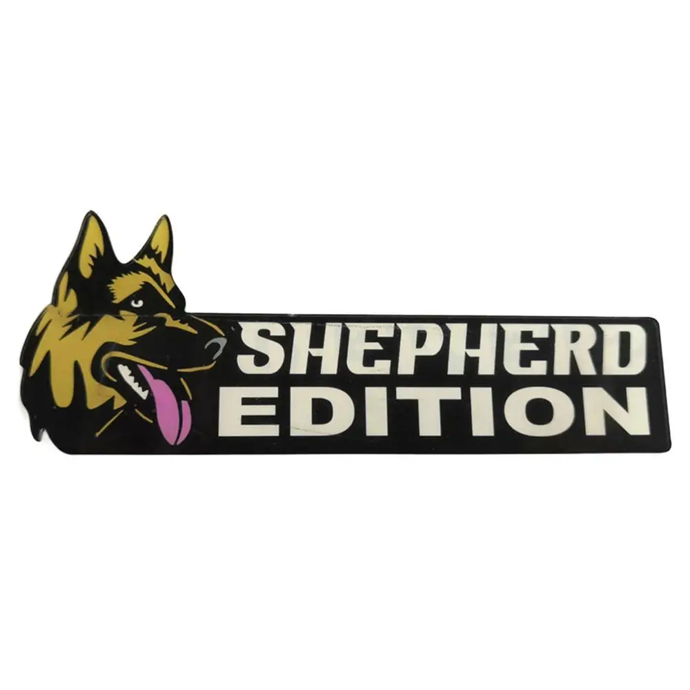 Dog Car Emblem Funny Dogs Badge Car Exterior Emblem Automotive Badge Decals Stickers Waterproof Decoration Labels Car Badges For