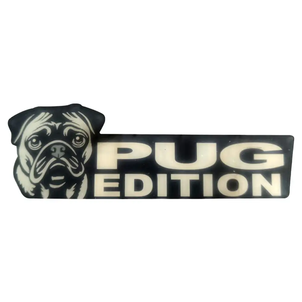 Dog Car Emblem Funny Dogs Badge Car Exterior Emblem Automotive Badge Decals Stickers Waterproof Decoration Labels Car Badges For