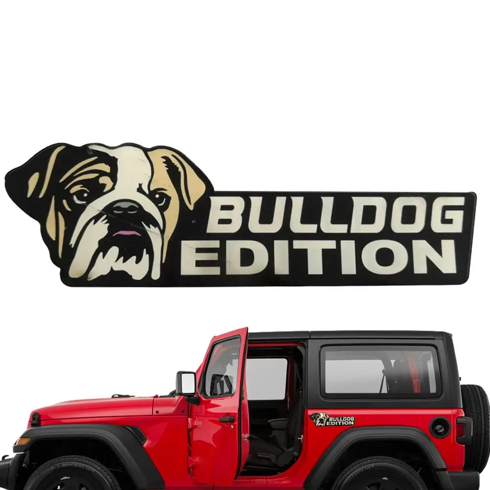 Dog Car Emblem Funny Dogs Badge Car Exterior Emblem Automotive Badge Decals Stickers Waterproof Decoration Labels Car Badges For