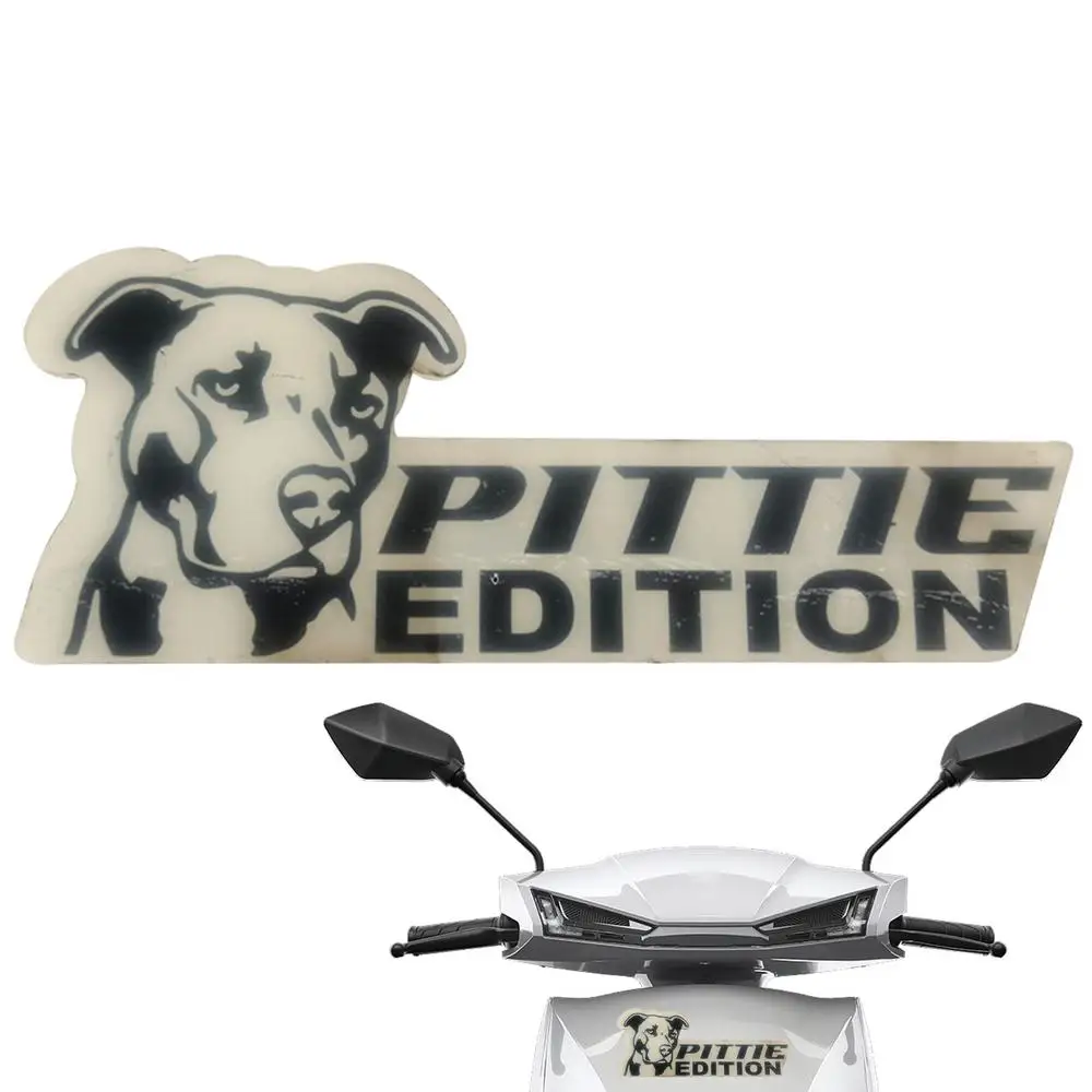 Dog Car Emblem Funny Dogs Badge Car Exterior Emblem Automotive Badge Decals Stickers Waterproof Decoration Labels Car Badges For