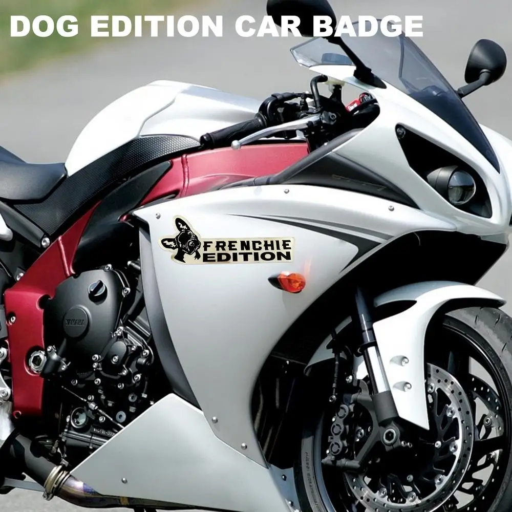 Dog Car Emblem Funny Dogs Badge Car Exterior Emblem Automotive Badge Decals Stickers Waterproof Decoration Labels Car Badges For