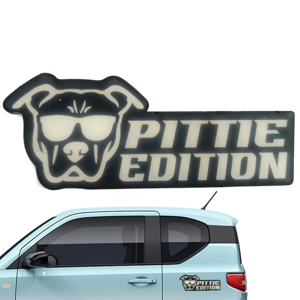 Dog Car Emblem Funny Dogs Badge Car Exterior Emblem Automotive Badge Decals Stickers Waterproof Decoration Labels Car Badges For