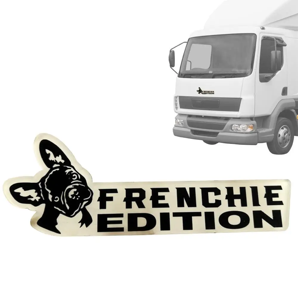Dog Car Emblem Funny Dogs Badge Car Exterior Emblem Automotive Badge Decals Stickers Waterproof Decoration Labels Car Badges For