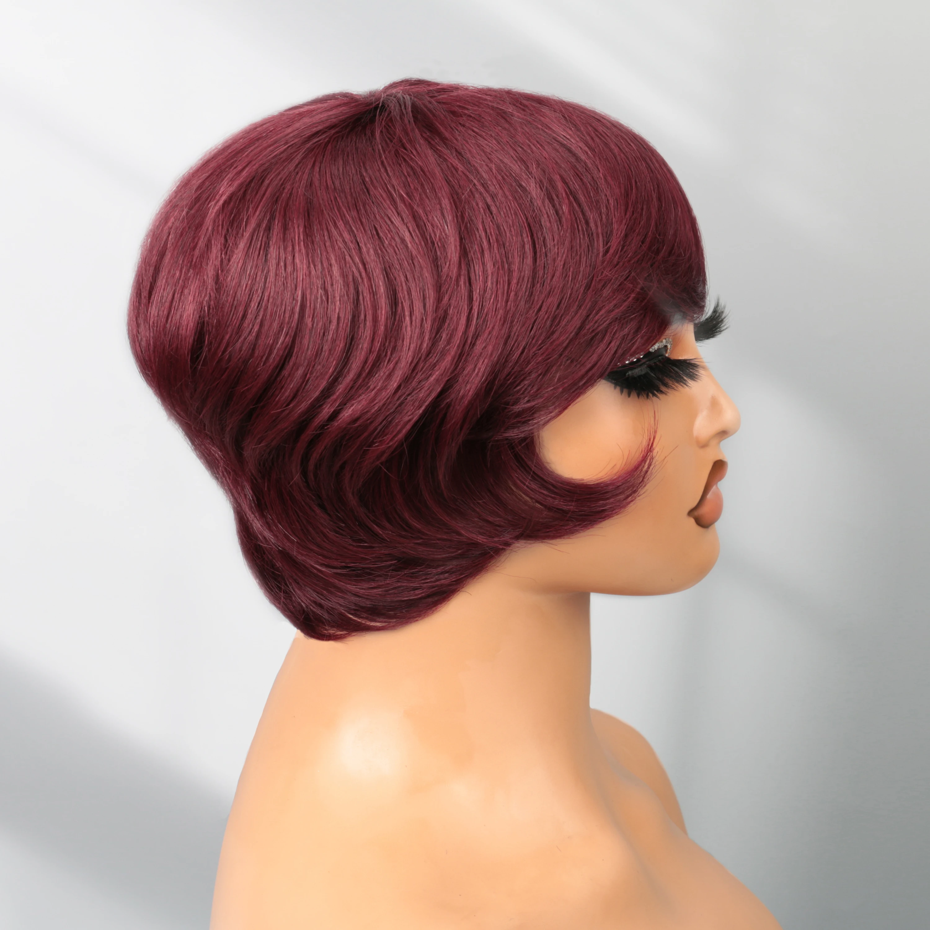 Pixie Cut Wig Human Hair Short Pixie Cut Wigs for Black Women Human Hair Glueless Pixie Wig Short Layered Brazilian Human Hair