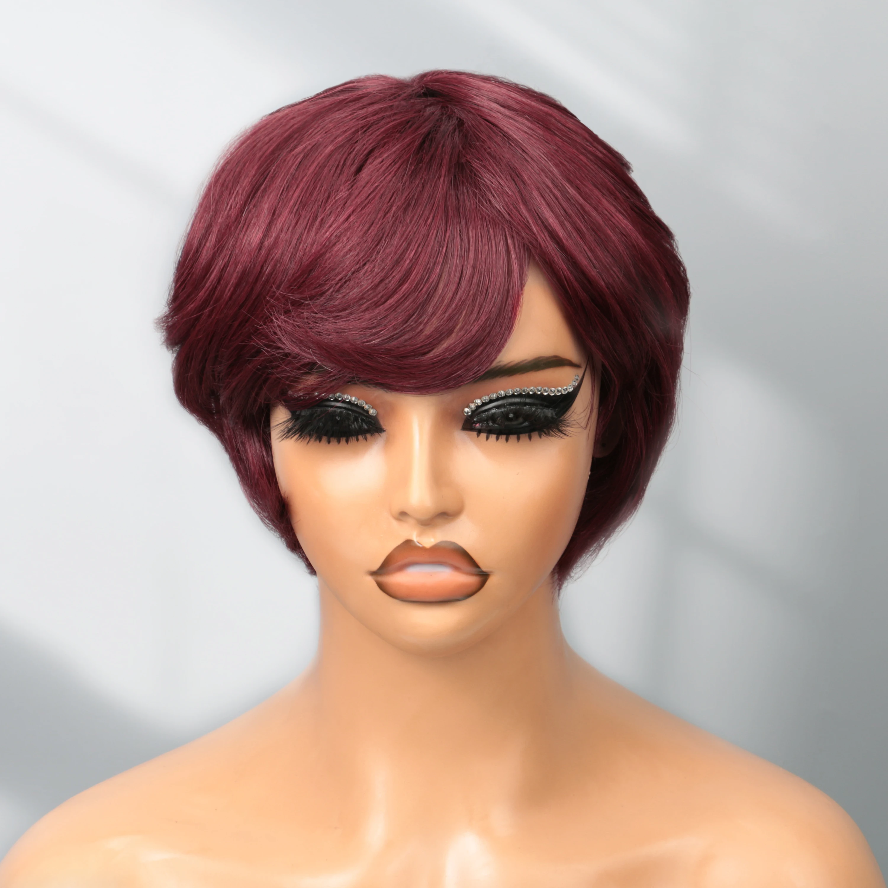 Pixie Cut Wig Human Hair Short Pixie Cut Wigs for Black Women Human Hair Glueless Pixie Wig Short Layered Brazilian Human Hair