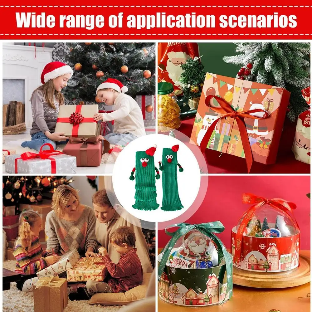 Christmas Magnetic Socks Couple Magnetic Hand Socks Magnetic Suction Christmas Stockings Funny Christmas Couple Holding Hands