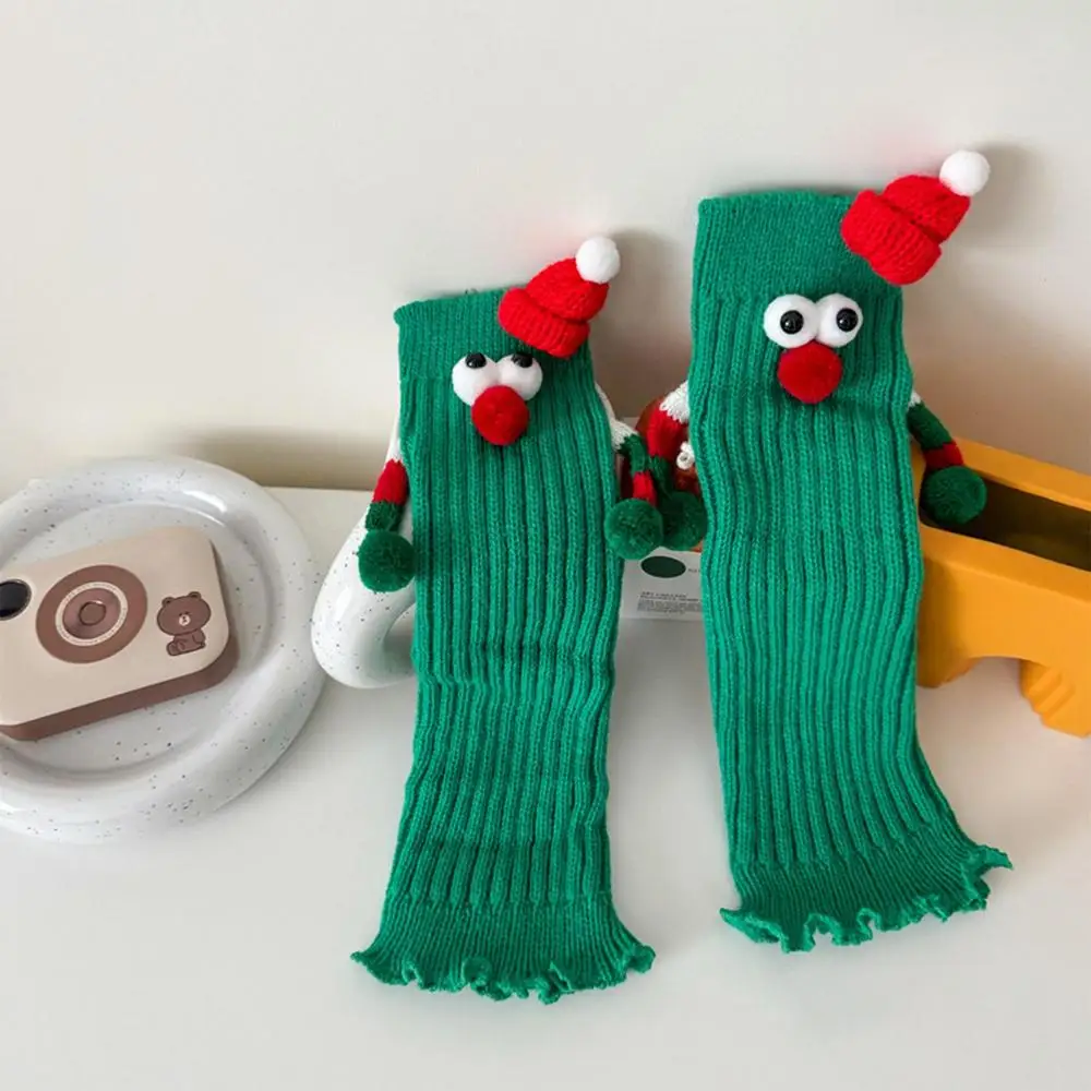 Christmas Magnetic Socks Couple Magnetic Hand Socks Magnetic Suction Christmas Stockings Funny Christmas Couple Holding Hands