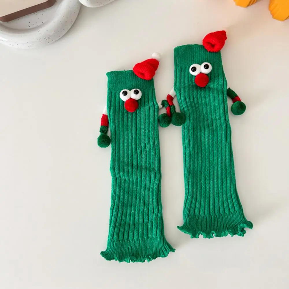 Christmas Magnetic Socks Couple Magnetic Hand Socks Magnetic Suction Christmas Stockings Funny Christmas Couple Holding Hands