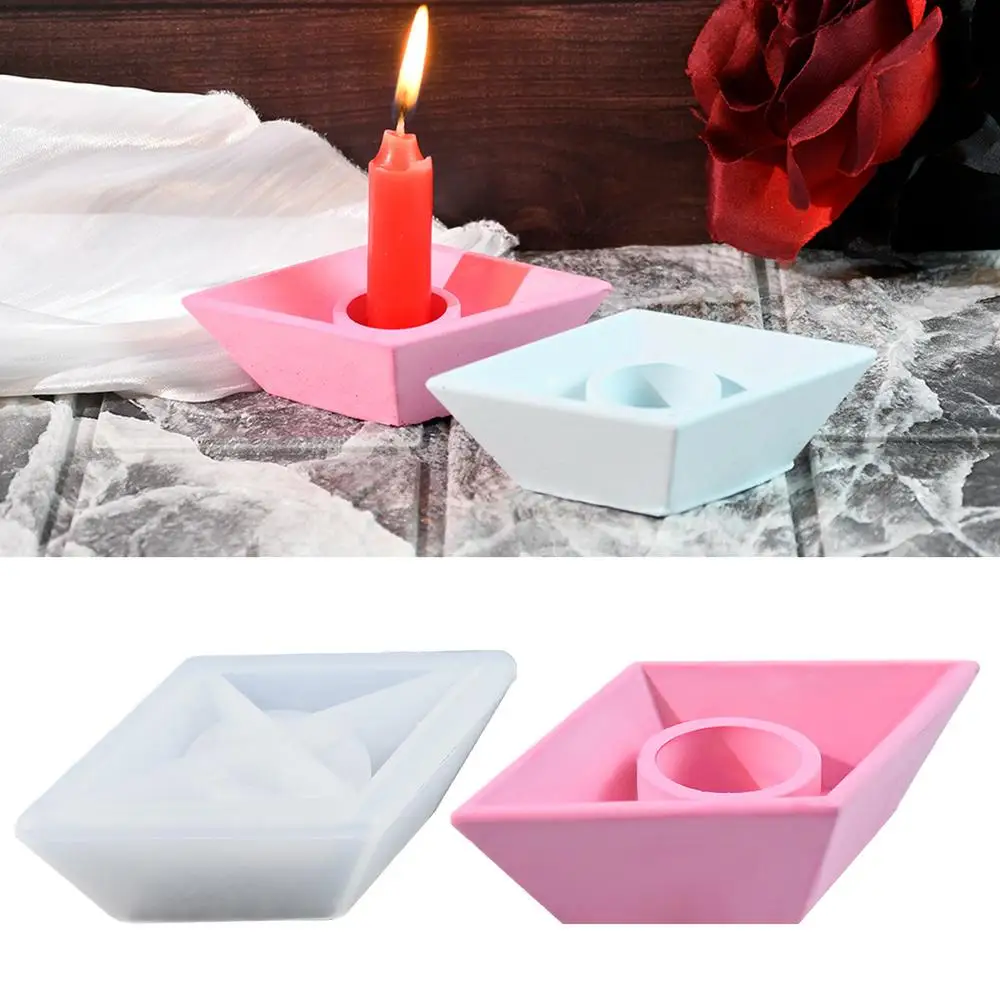 Boat Silicone Molds Resin Molds Paper Boat Shaped Candle Silicone Molds Resin Candle Holder Mold Silicone Pouring Molds For