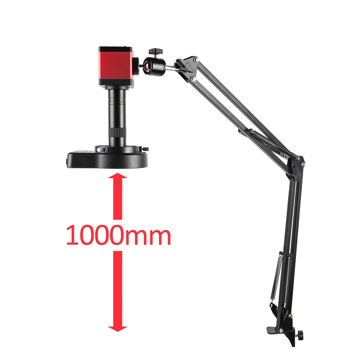 Zoom 150X Full HD Camera VGA/HDMI Port Industrial Microscope CCD Camera Adjustable Metal Stand For PCB Soldering Phone Repair
