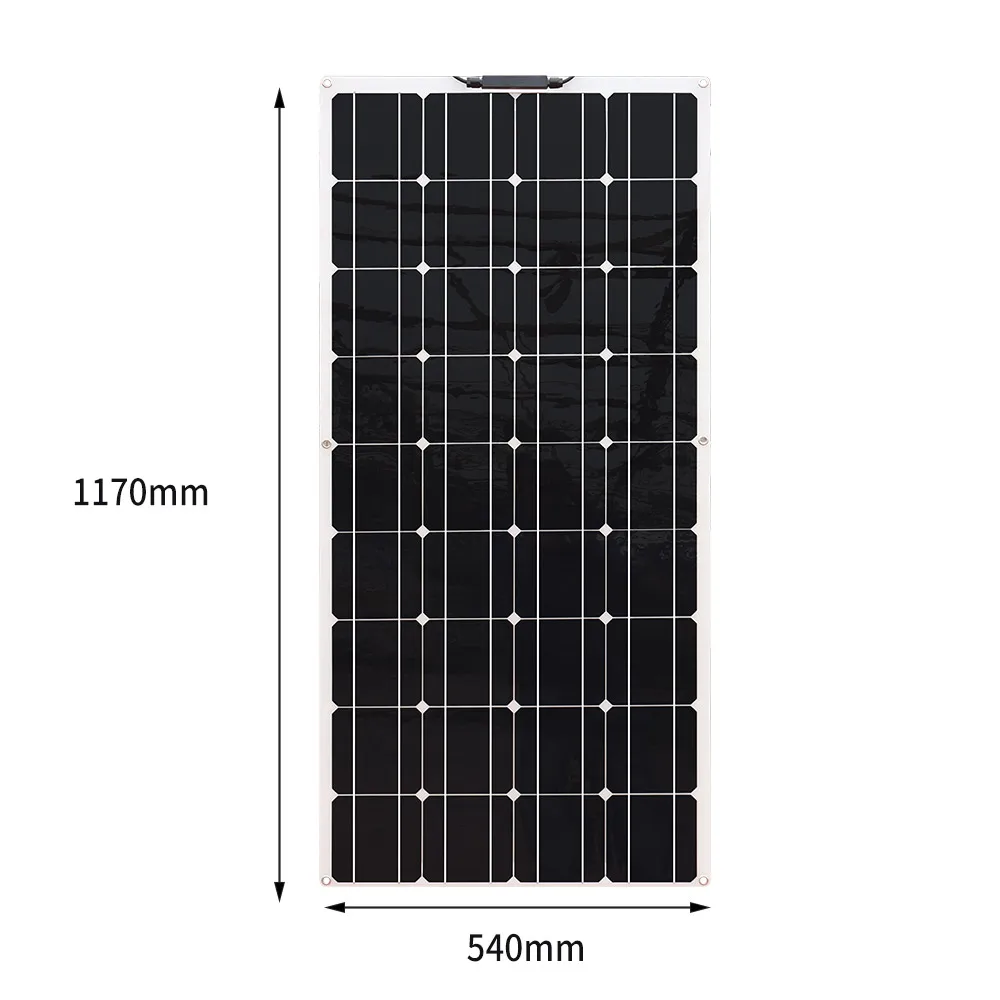Solar Panel 120w 18V Flexible OR Glass Monocrystalline Solar Charger Off Grid for 12V Battery RV Trailer Van Caravan Boat Home