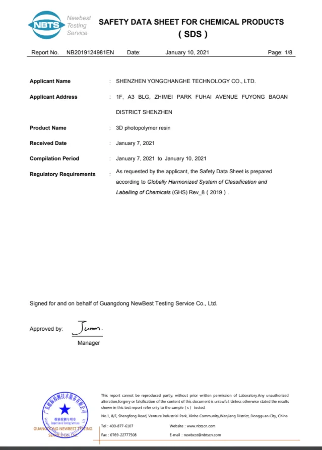Conjure Sculpt 405nm UV Photopolymer Resin Jamg He For Elegoo/Anycubic/Creality SLA LCD 3D Printer Chitu Systems