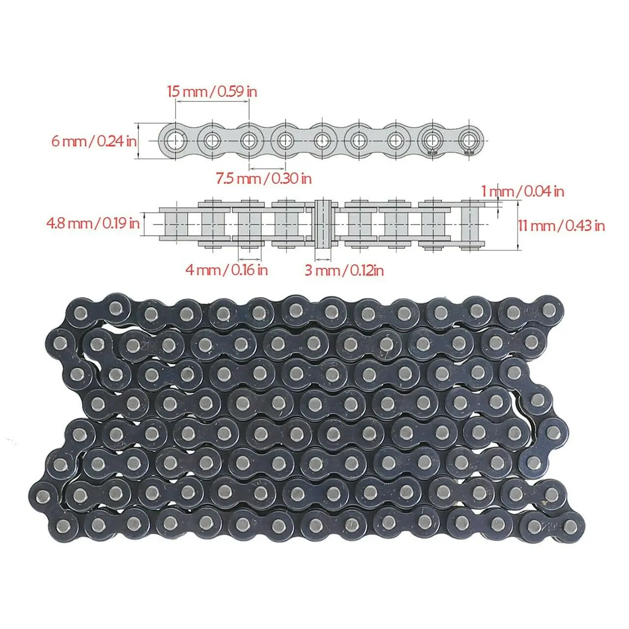 Reinforced 219H 112 Links Driven Chain or 70T Rear Sprocket For Racing Go Kart Karting Rotax