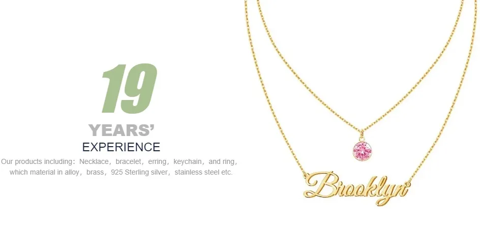 DOREMI Stainless steel Custom Name Necklace Layered Pendant Birthstone Custom Nameplate Necklaces for Women Men Gifts Wholesale