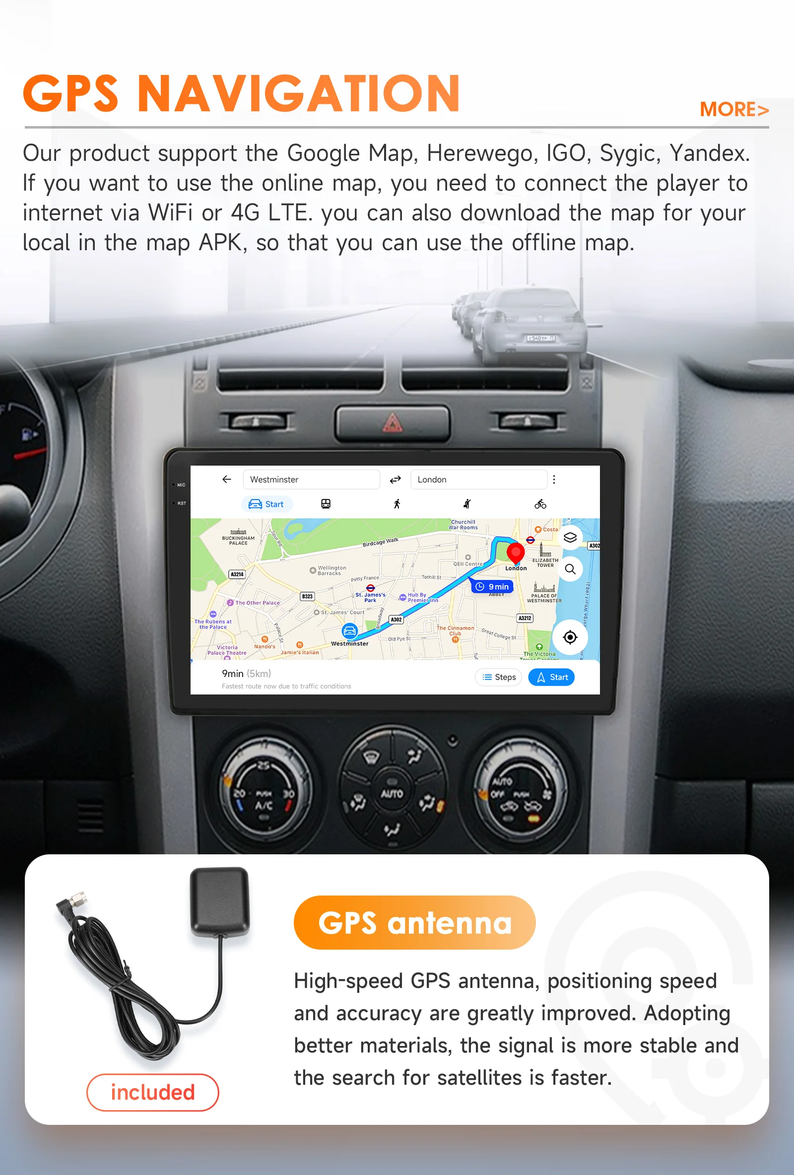 Hizpo Android 14 Car Radio Multimedia For Suzuki Grand Vitara 3 2005-2012 2013 2014 2015 2din Stereo Video Player Navigaion GPS