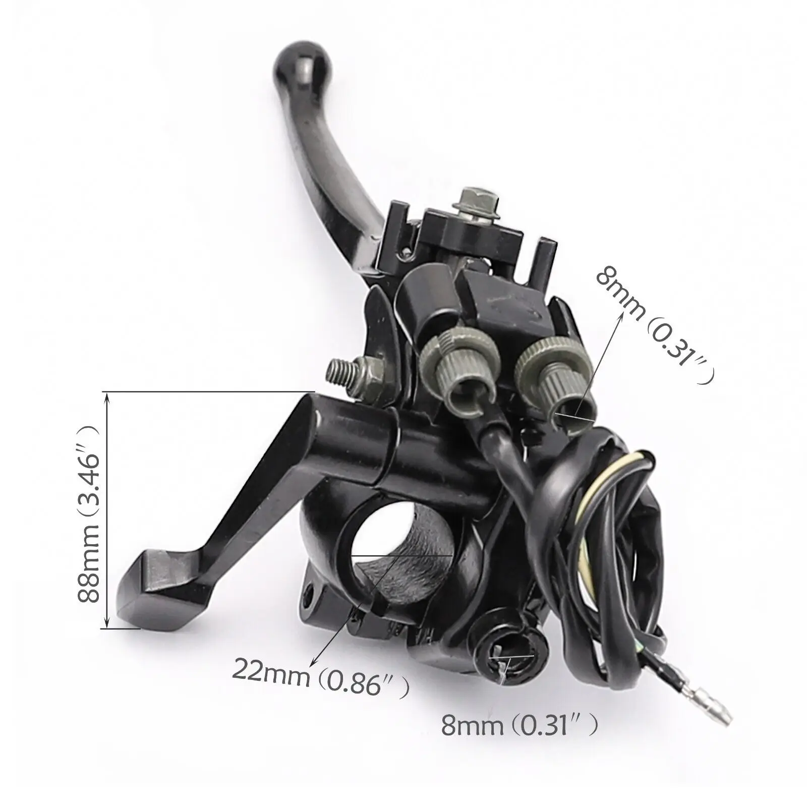 TDPRO Motorcycle Thumb Throttle Accelerator Brake Lever Cable For 50cc 70 90 110 125cc ATV Quad