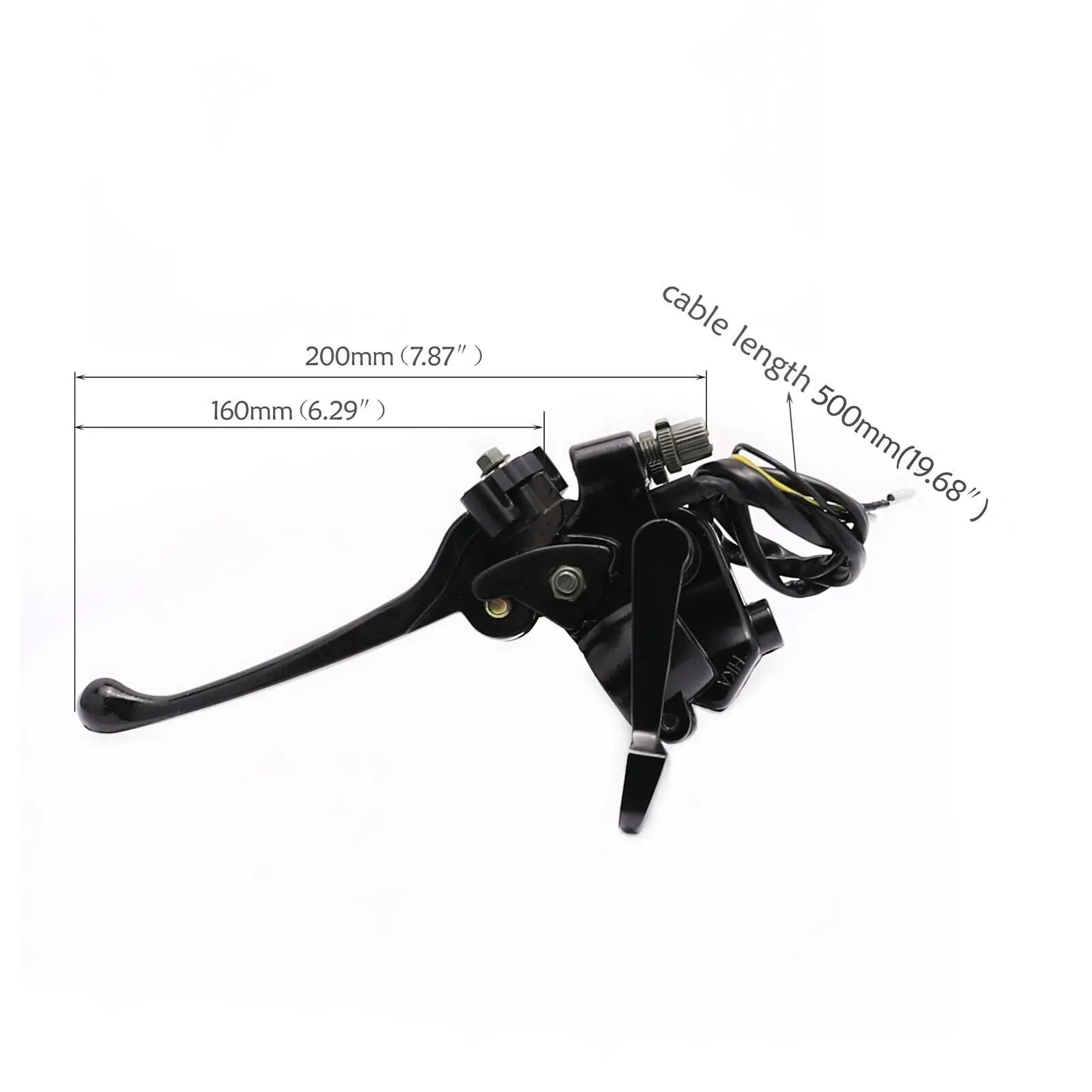 TDPRO Motorcycle Thumb Throttle Accelerator Brake Lever Cable For 50cc 70 90 110 125cc ATV Quad