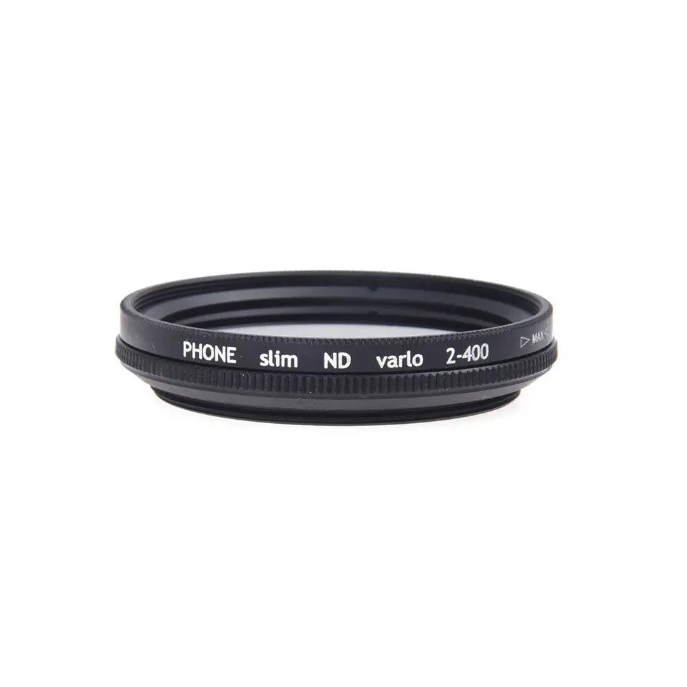 37mm Cell Phone Camera Lens Professional Variable ND Filter Neutral Density ND2-ND400 For Xiaomi Samsung Mobile Phone With Clip