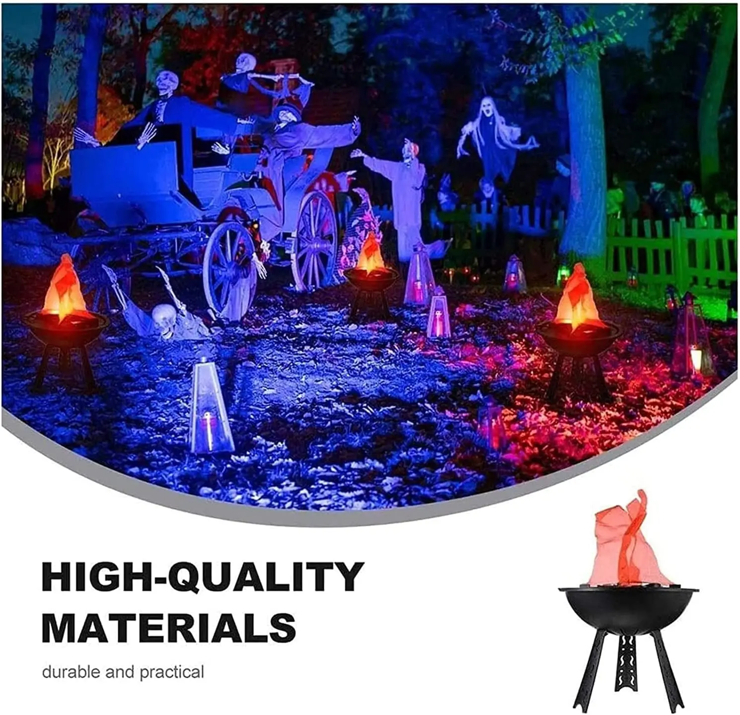 Electric Fake Campfire Lamp 3D Fake Fire Lamp Artificial Flickering Flameless Flame Light Christmas Party Bar Home Party Decor