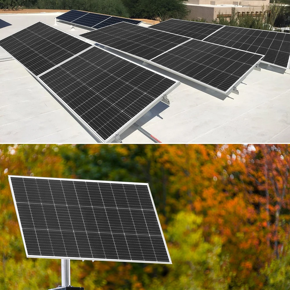 XINPUGUANG 18V Rigid Glass Solar Panel, Waterproof Monocrystalline PV Module, 120W~1200W Optional 1-10pcs, Solar Battery Charger