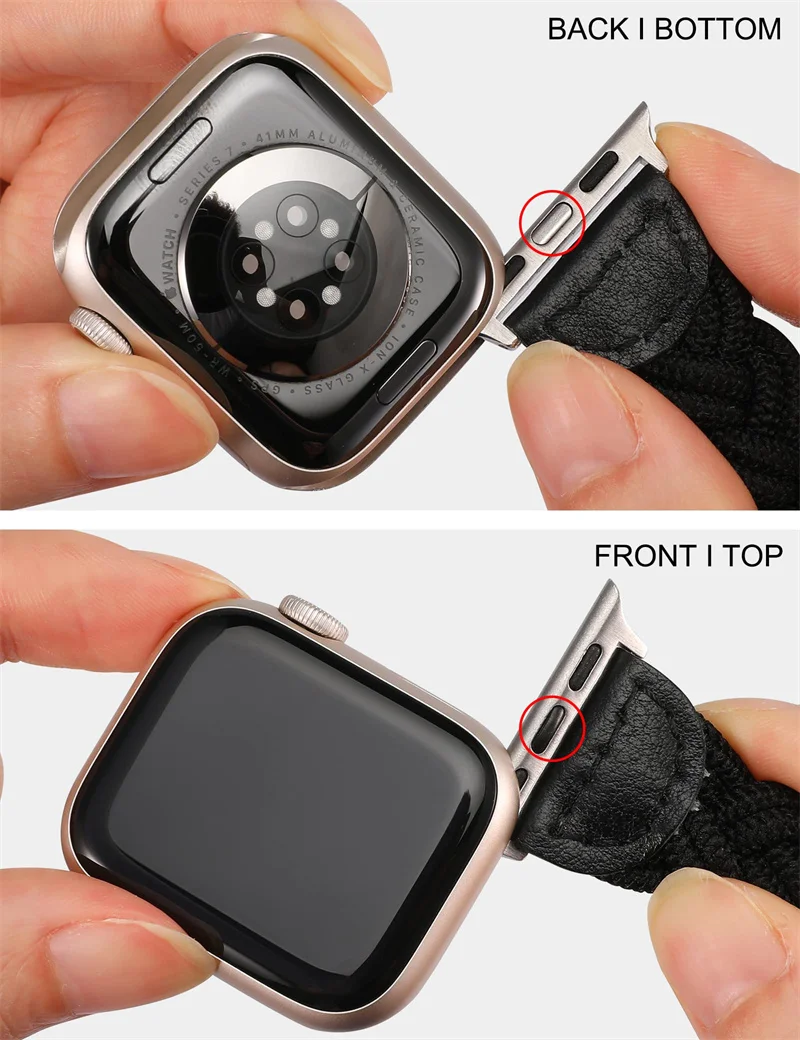 Metal Stainless Steel Connector Adapter for Apple Watch Ultra 49mm 44mm 40-42-45mm 41mm watchbands 2pcs Connectors Accessories