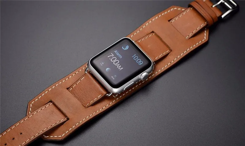 Leather strap For apple watch band 44mm 49mm 40mm 45mm 41mm 38mm 45 correa bracelet watchband iwatch series 8 4 3 5 se 6 7 ultra