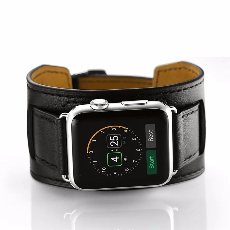 Leather strap For apple watch band 44mm 49mm 40mm 45mm 41mm 38mm 45 correa bracelet watchband iwatch series 8 4 3 5 se 6 7 ultra