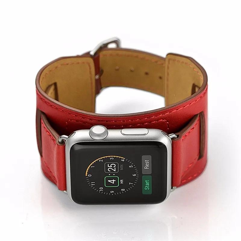 Leather strap For apple watch band 44mm 49mm 40mm 45mm 41mm 38mm 45 correa bracelet watchband iwatch series 8 4 3 5 se 6 7 ultra