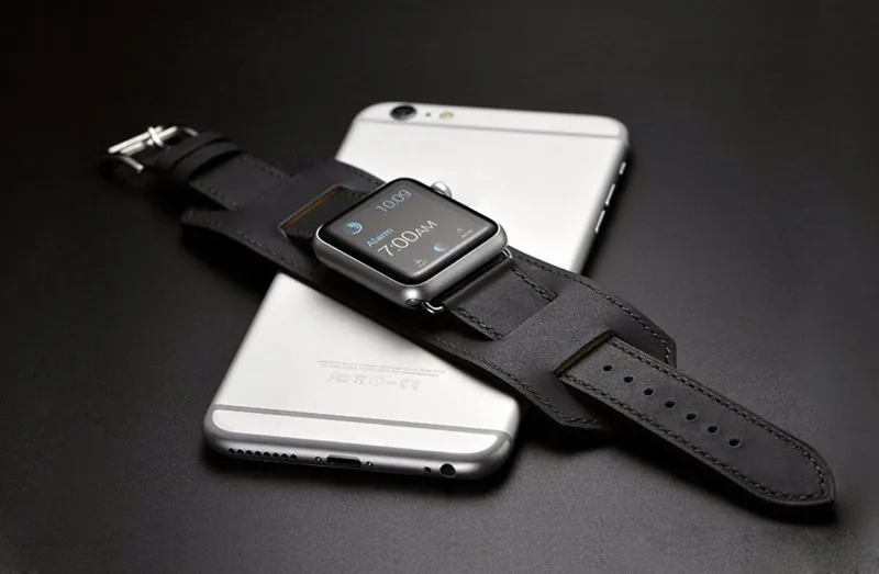 Leather strap For apple watch band 44mm 49mm 40mm 45mm 41mm 38mm 45 correa bracelet watchband iwatch series 8 4 3 5 se 6 7 ultra