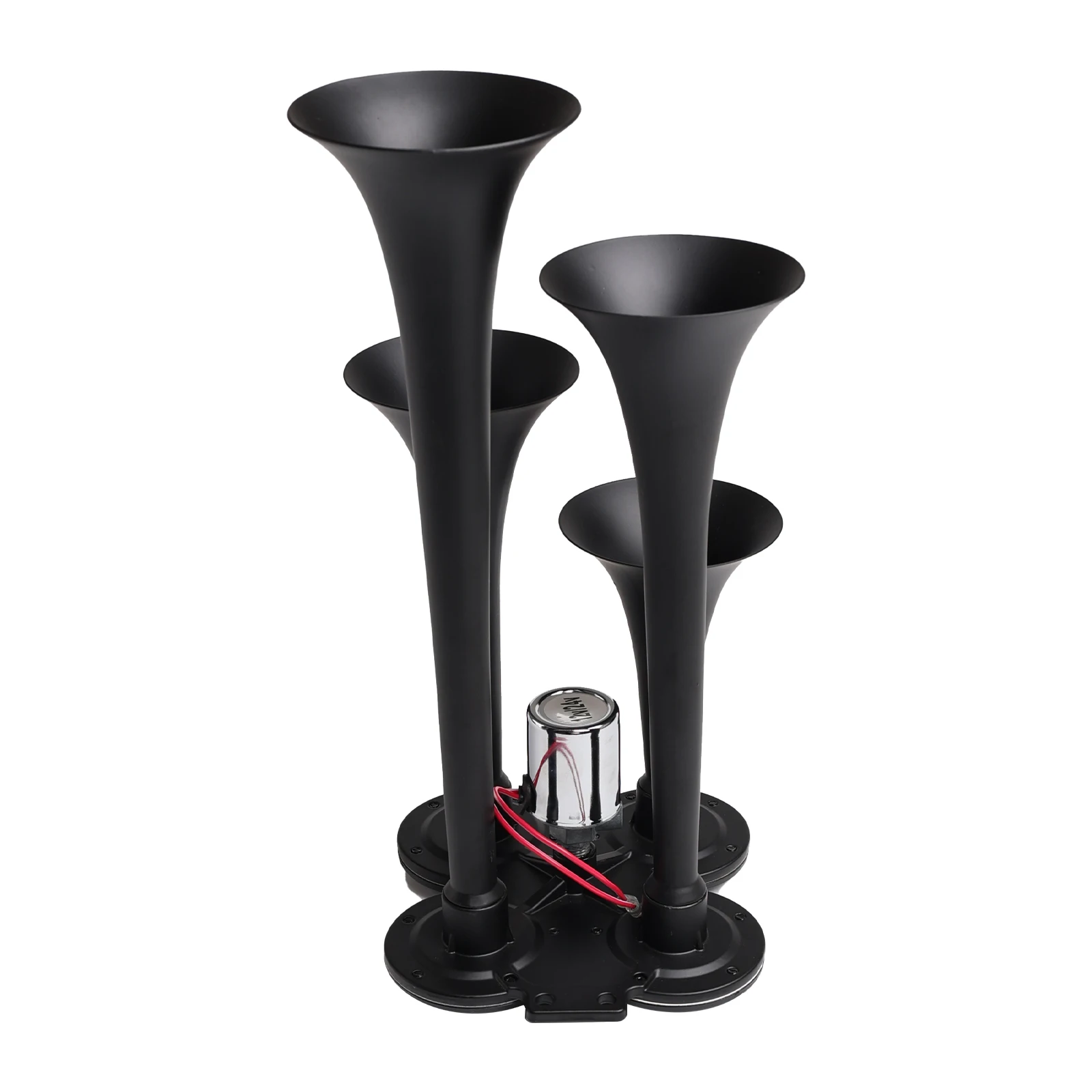 FARBIN 4 Trumpet Air Horn 12V/24V 130DB Four-tube Air Train Horn with Electric Solenoid Powerful Loud Truck For Vehicle Truck