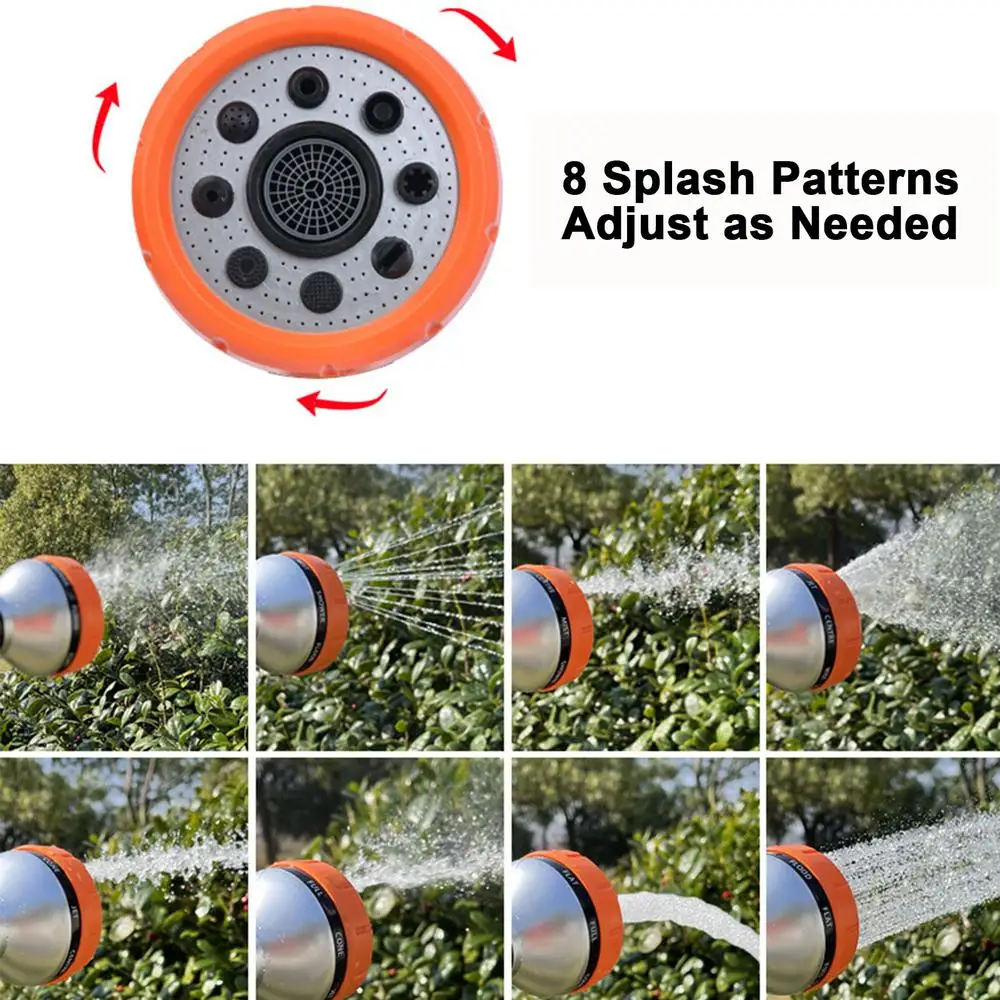 Foam Spray Hose Nozzle Foam Sprayer Garden Hose Nozzle With Dispenser Bottle 8 Adjustable Watering Patterns Water Guns With
