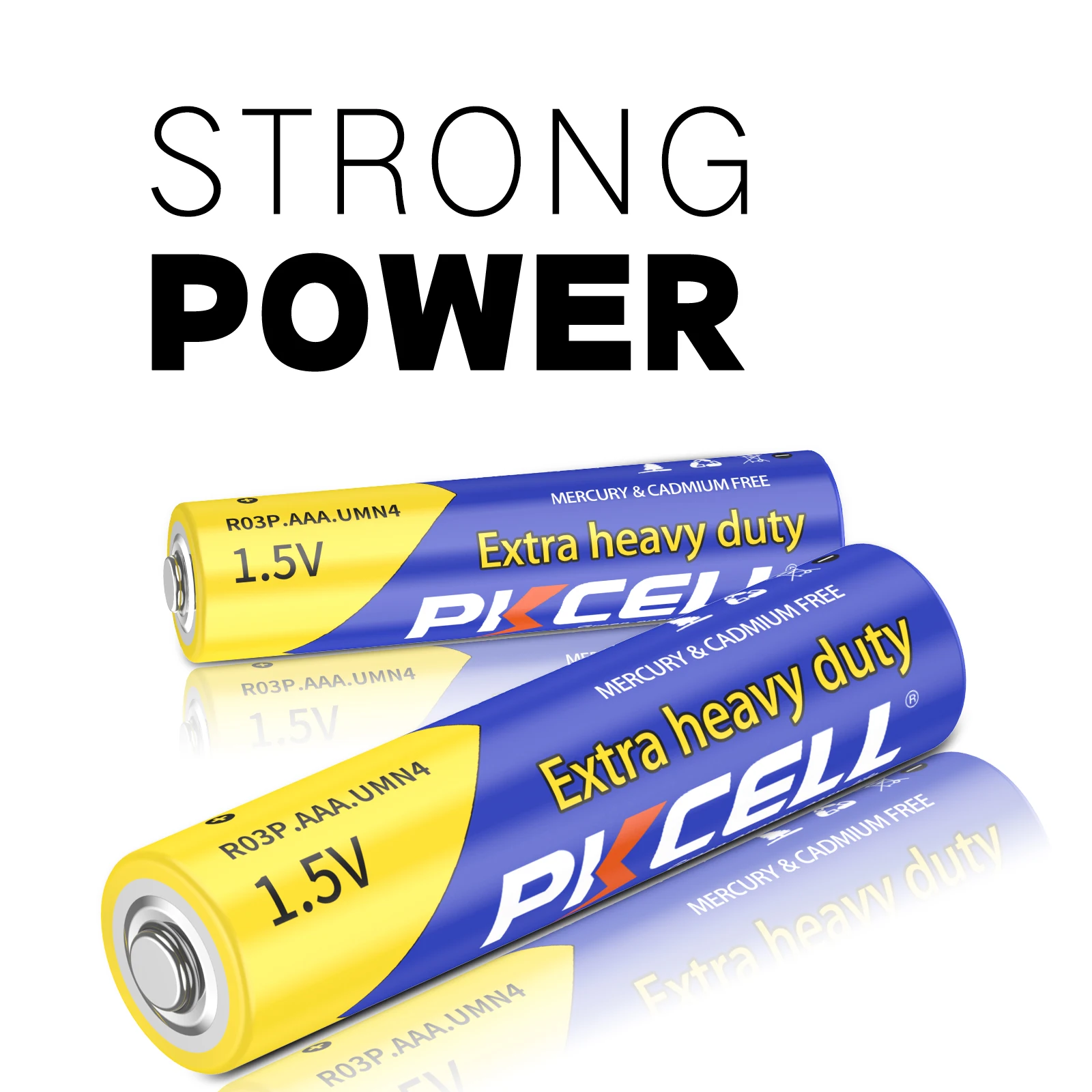 60PC PKCELL R03P UM4 AAA Battery 1.5V carbon Bateries 3A Heavy Duty Batteries forset top box,Oximeterforehead temperature gun